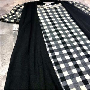 LLR • Large • Black & Cream Gingham • Carly Dress